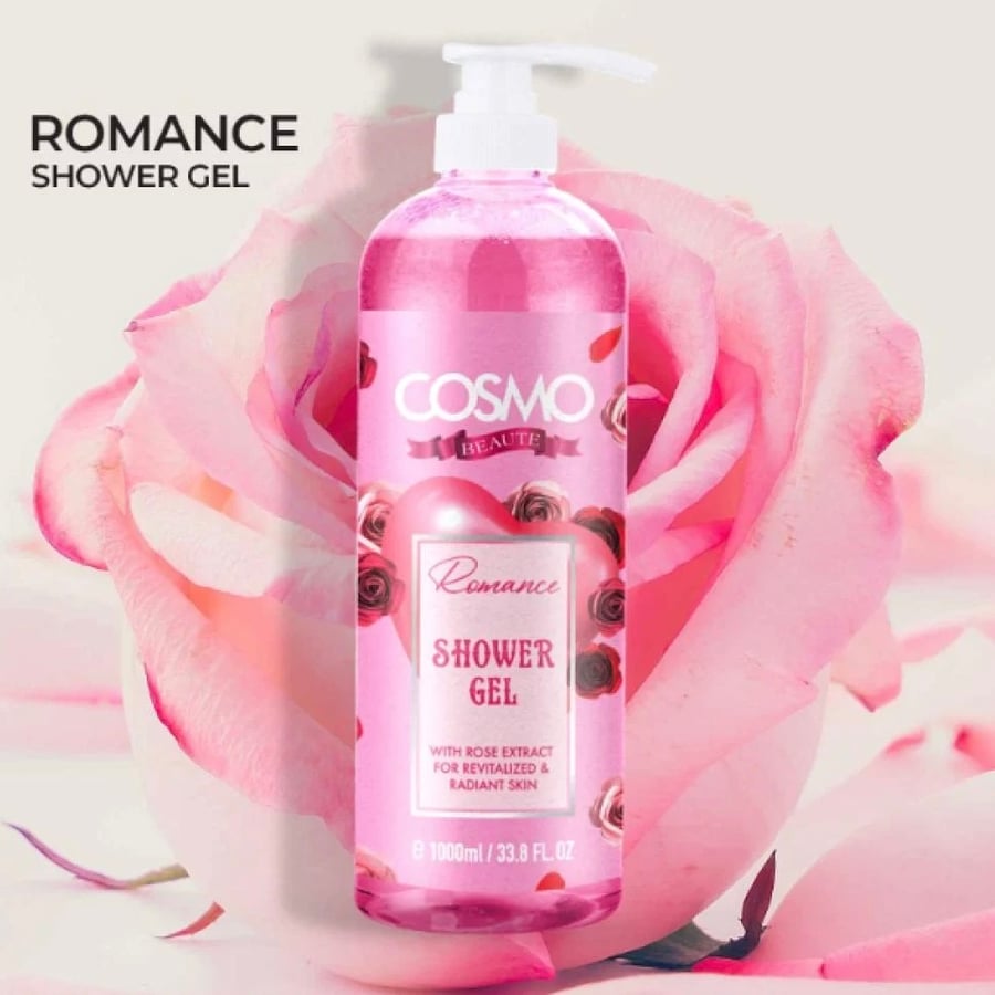 كوزمو جل استحمام معطر برائحة الورد 1000 مل COSMO