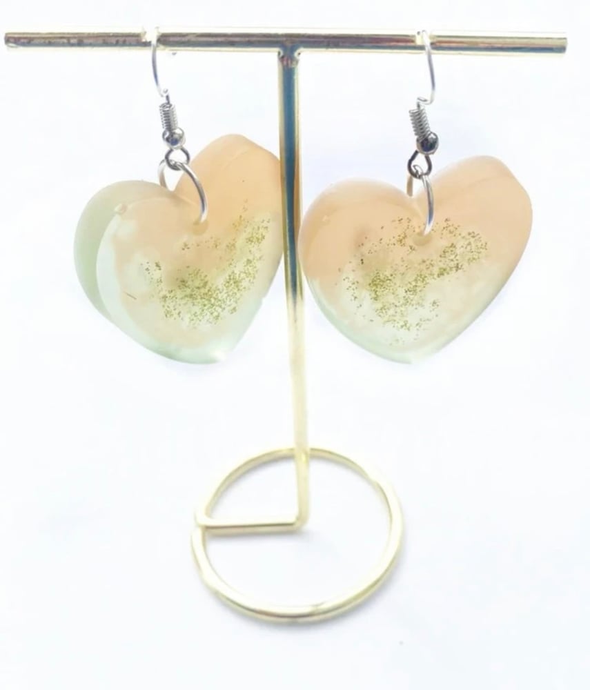 Resin Template 6 Hearts Design