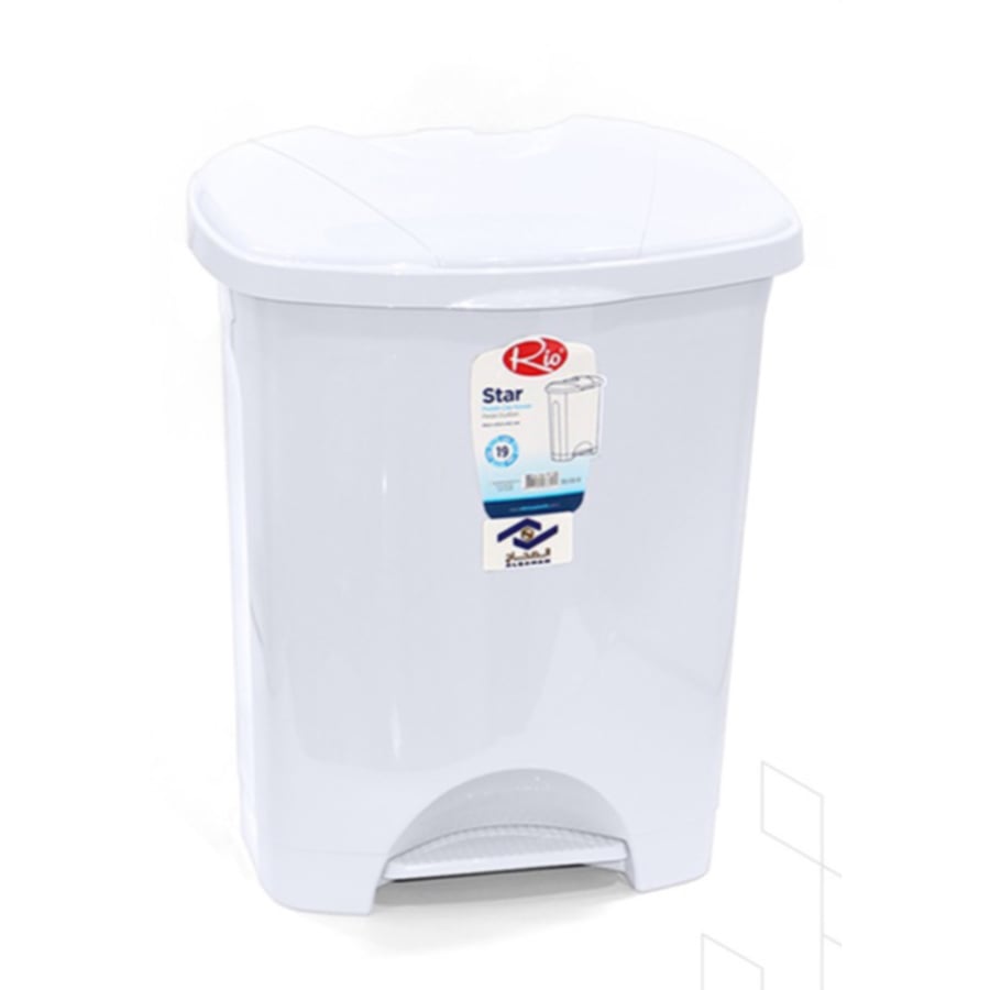 ALSAHAH RIO6245 Plastic Pedal Trash Bin 50 Liters