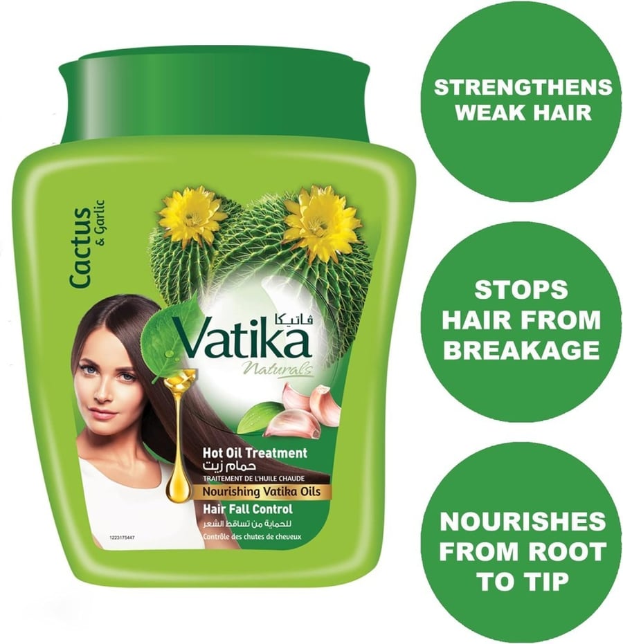 فاتيكا حمام زيت للحماية من تساقط الشعر بخلاصة الصبار و الثوم 500 مل Vatika