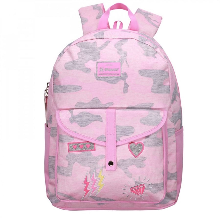 شنطة ظهر مع مقلمة 17 انش وردي - بوز 3025-Pause Backpack