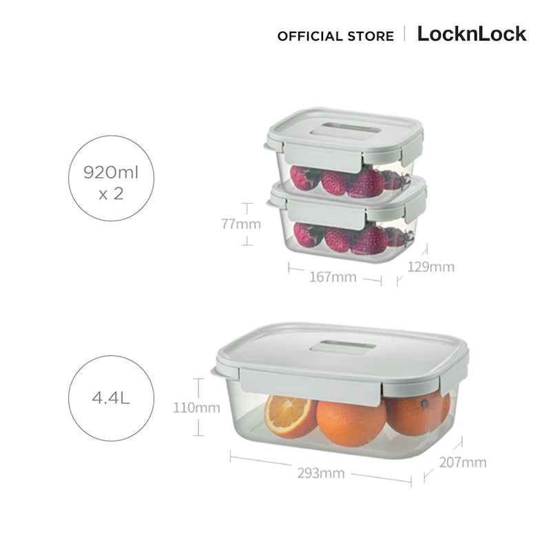 طقم حافظات طعام LocknLock LTN360S3