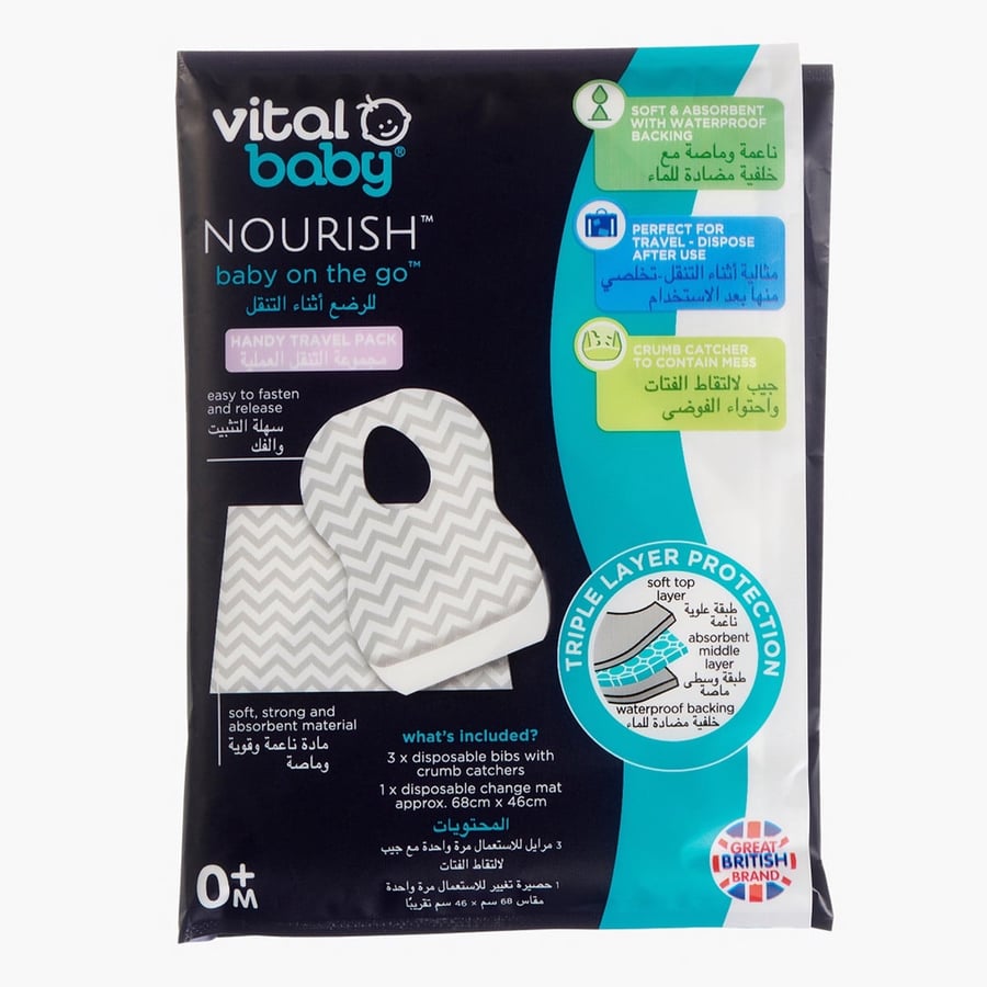 مريلة أطفال استخدام مرة واحدة للرضع Vital baby