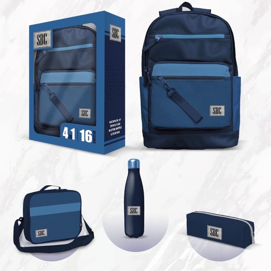 طقم حقيبة ظهر مدرسية 16 انش 4 قطع SBC 4759-022