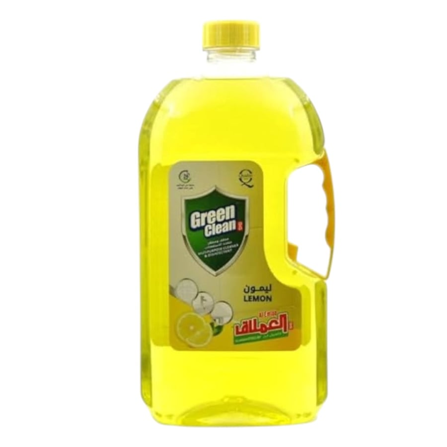 جرين كلين مطهر و منظف أرضيات برائحة الليمون 2 لتر Green Clean