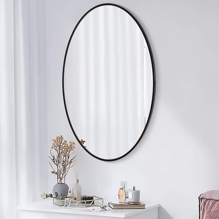 مرايا حائط بيضاوي أسود AW16040-2