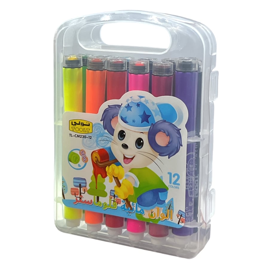ألوان مائية فلوماستر 12 لون TOOLY TL-CM230-12