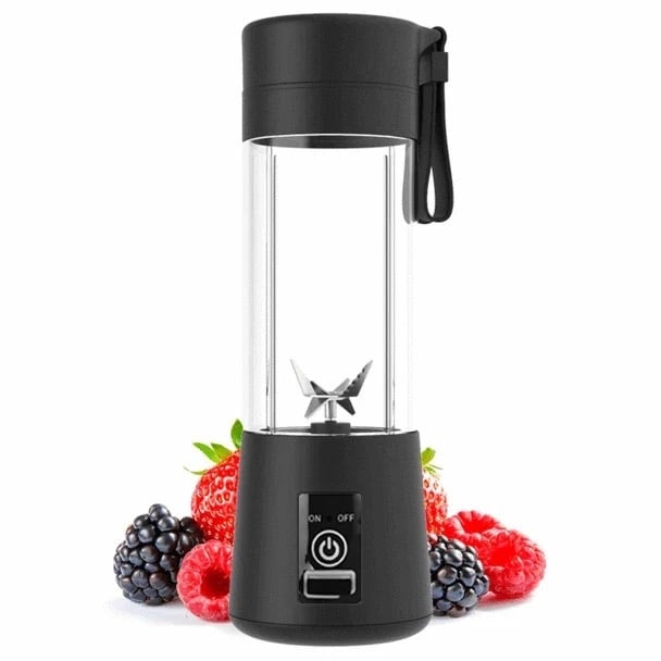 Hand Blender With Flask Sports Glass Handheld Traveling USB Charging 250ml 25 Watts DLC-39049