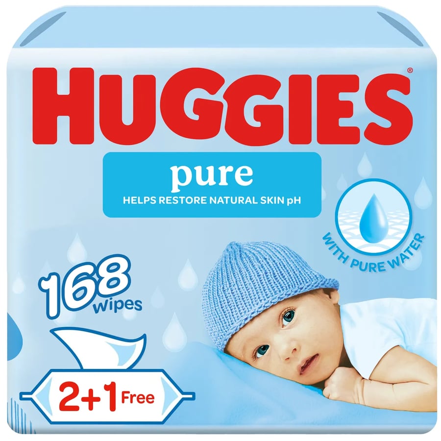 هجيز مناديل مبللة للأطفال 3*56 منديل HUGGIES