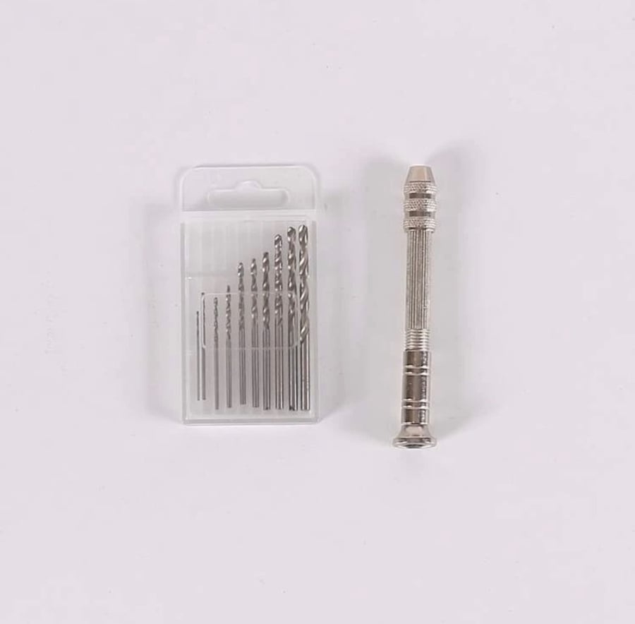 Resin drilling tool set