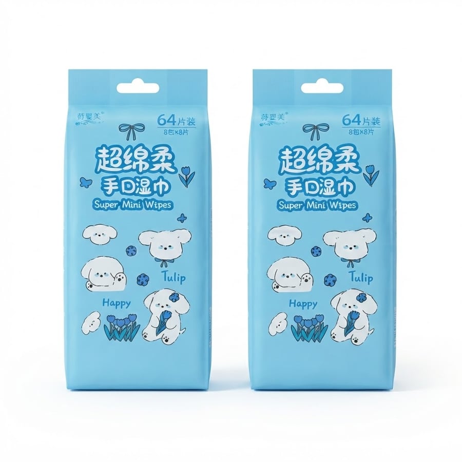 مناديل مبللة قطعتين bj-251442
