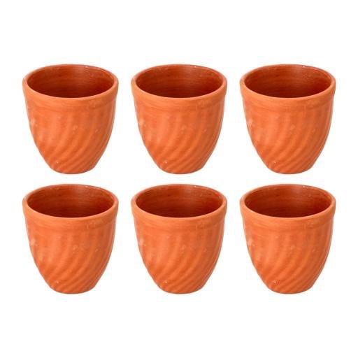 طقم اكواب فخار 6 قطع 80 مل - Olsenmark OMCP6021
