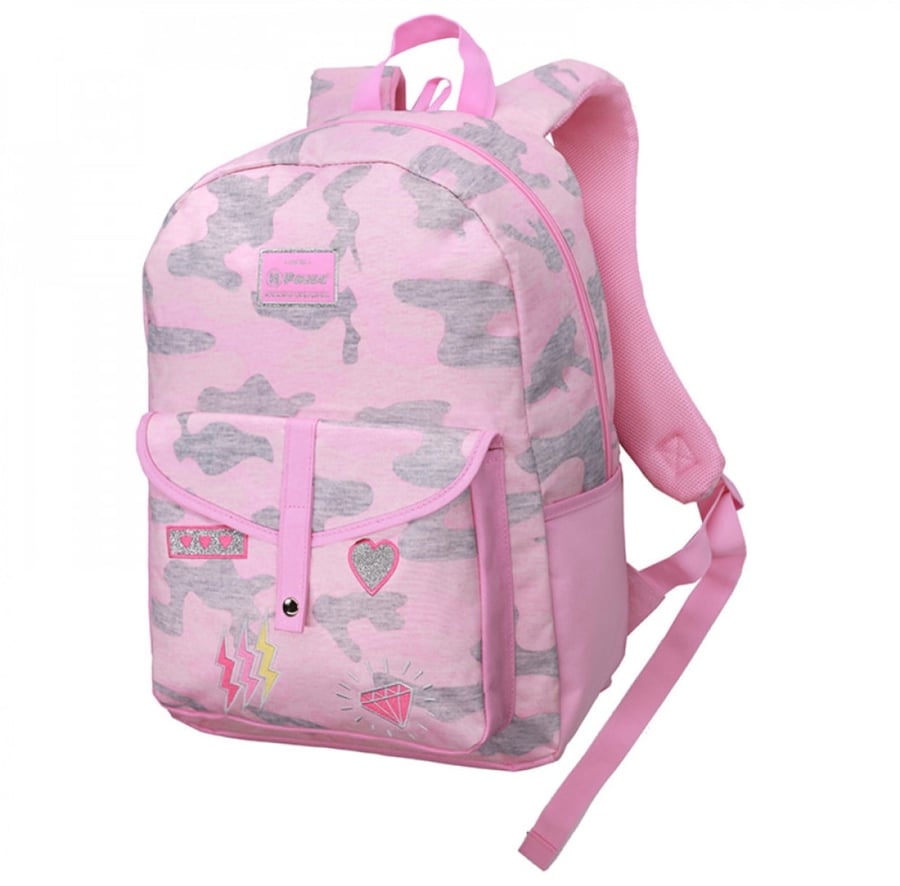 شنطة ظهر مع مقلمة 17 انش وردي - بوز 3025-Pause Backpack
