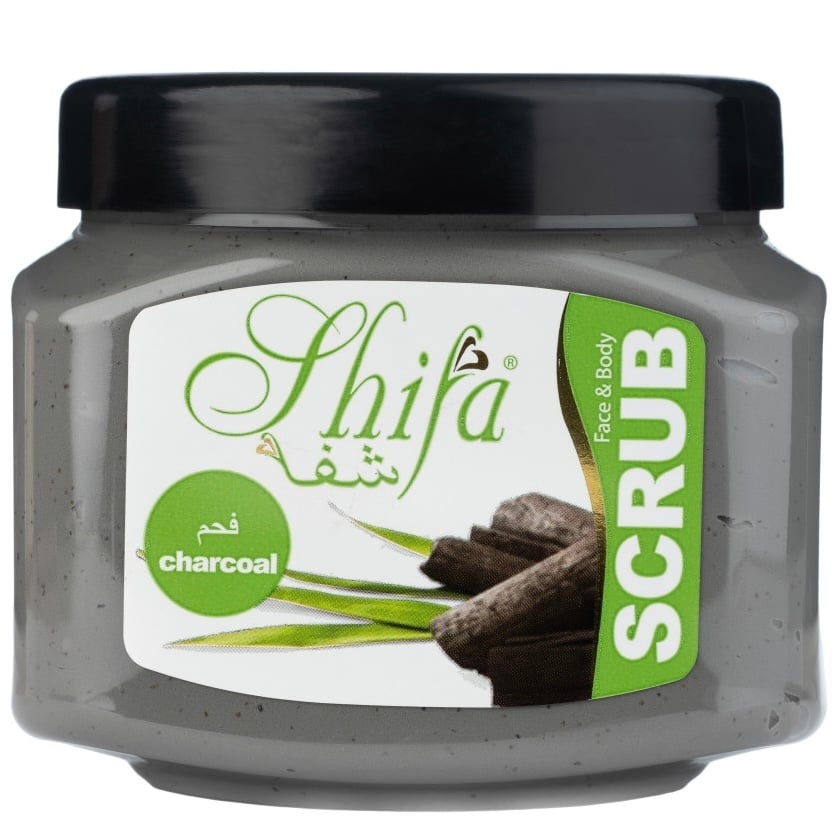 صنفره للوجه والجسم بخلاصة الفحم 300 مل SHIFA