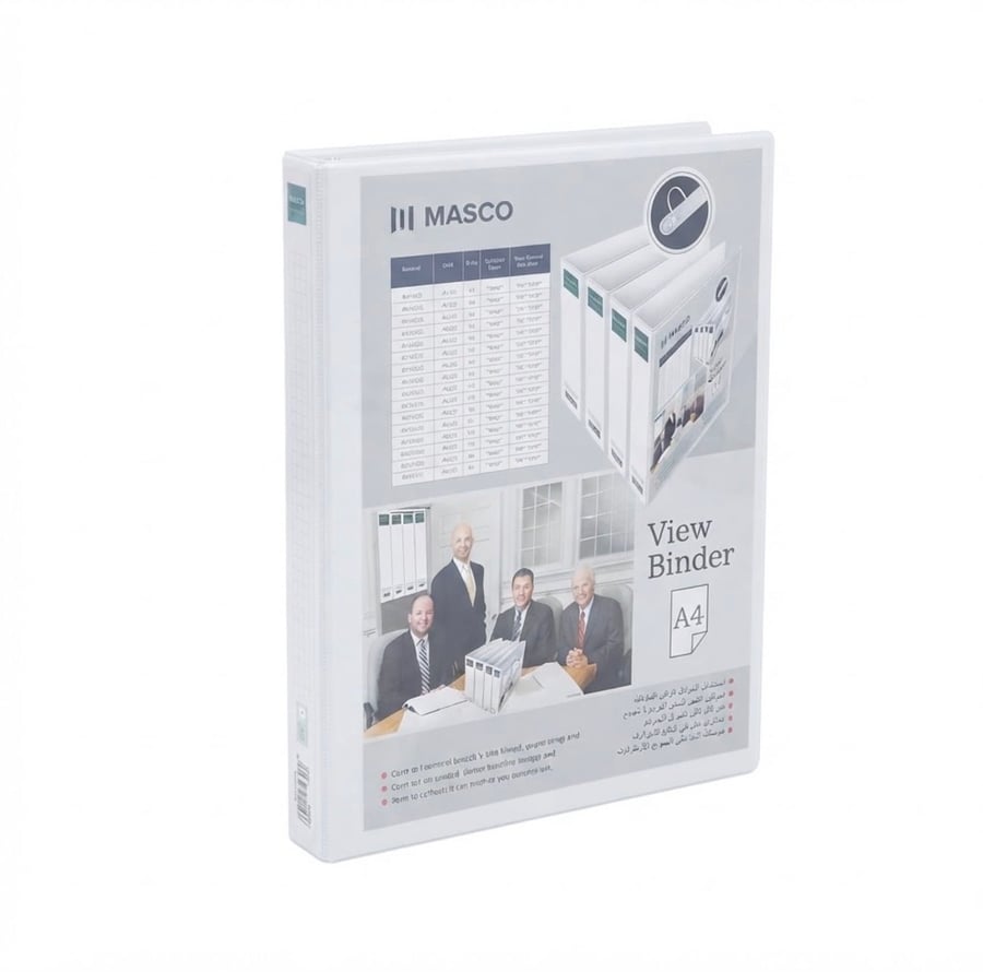 ملف ابيض حلقتين 1 انش MASCO 0161M082