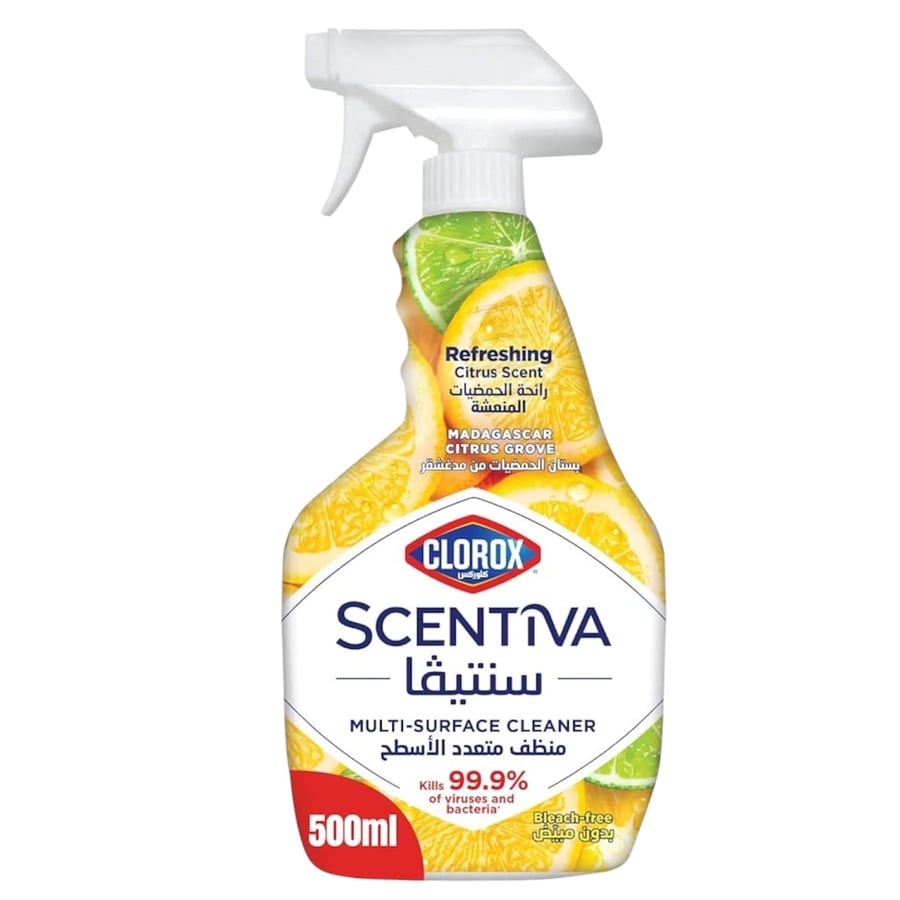 كلوروكس سنتيفيا منظف متعدد الأسطح رائحة الحمضيات 500 مل CLOROX