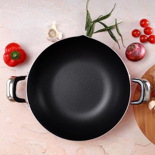 مقلاة عميقة بطلاء جرانيت متين غير لاصق 26 سم ROYALFORD RF324
