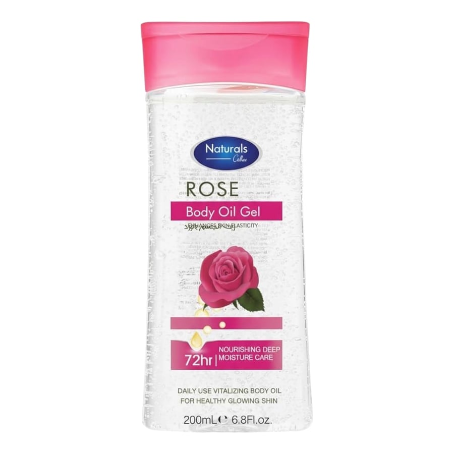 ناتشورال زيت للجسم بالورد 200 مل Naturals
