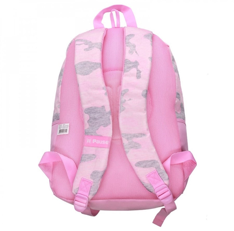 شنطة ظهر مع مقلمة 17 انش وردي - بوز 3025-Pause Backpack