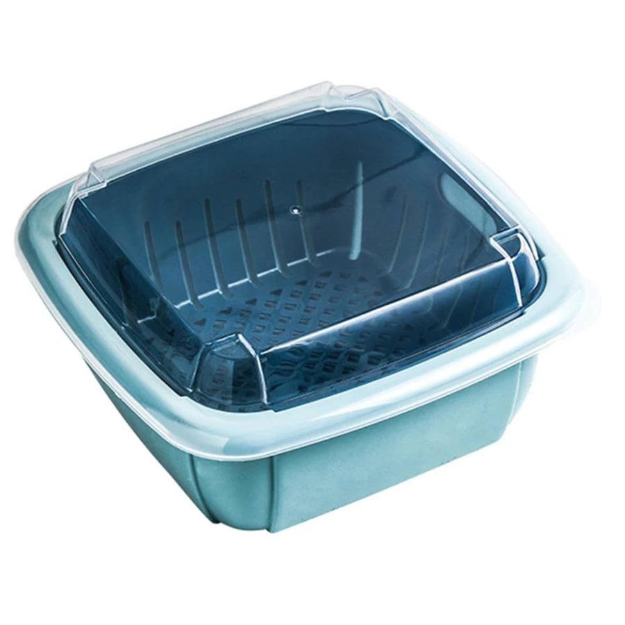 صفاية وحافظة طعام بغطاء 20*20 سم