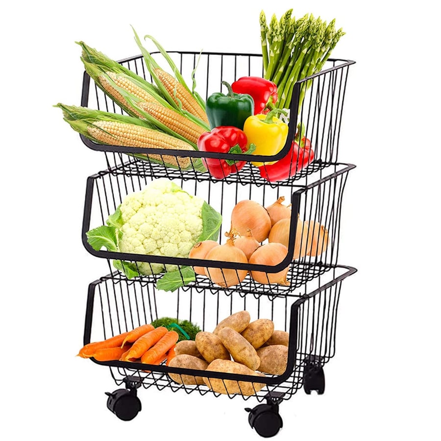 Multifunction Storage Basket 3 Shelves