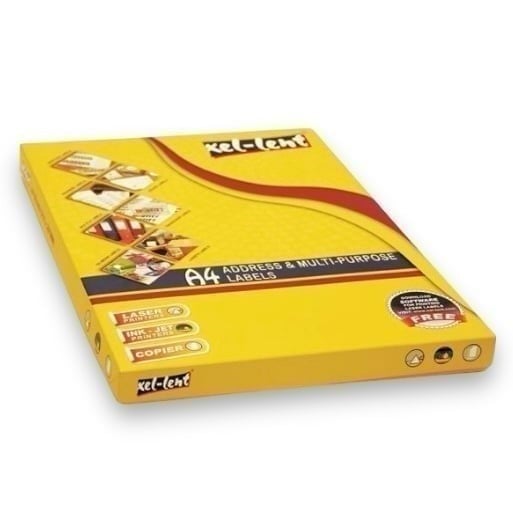 ورق ستيكر لاصق ابيض مطفي 100 ورقة Xel-lent LFL00026 A4