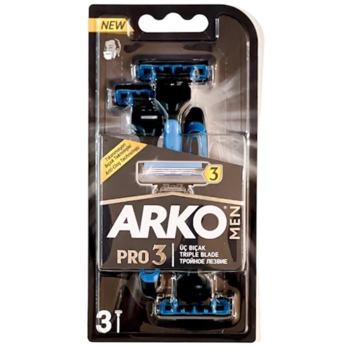 موس حلاقة 3 شفرات 3 قطع ARKO