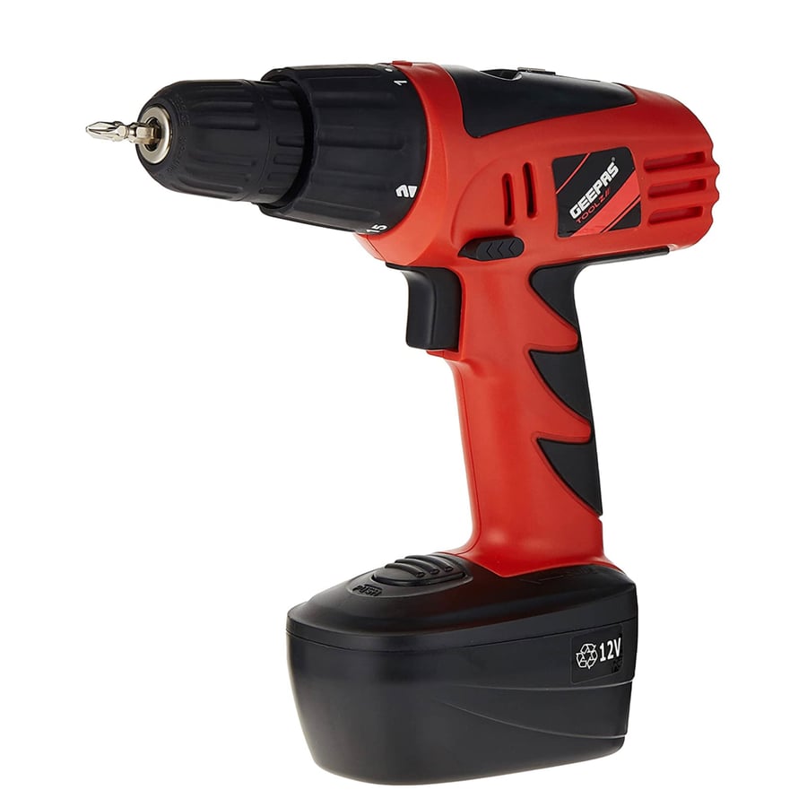 Cordless drill and screwdriver (2 in 1) 12 volts GEEPAS GCD7628