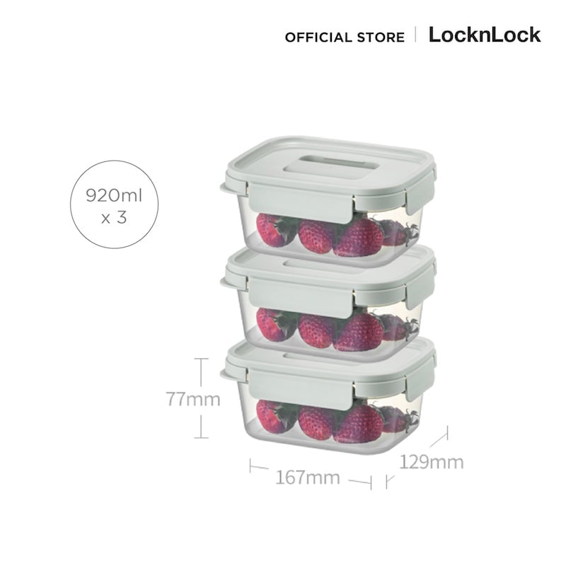 طقم حافظات طعام LocknLock LTN330S3