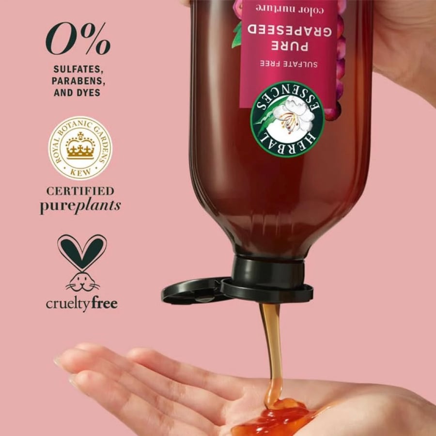 شامبو بخلاصة بذور العنب النقية للشعر المصبوغ 400 مل Herbal Essences