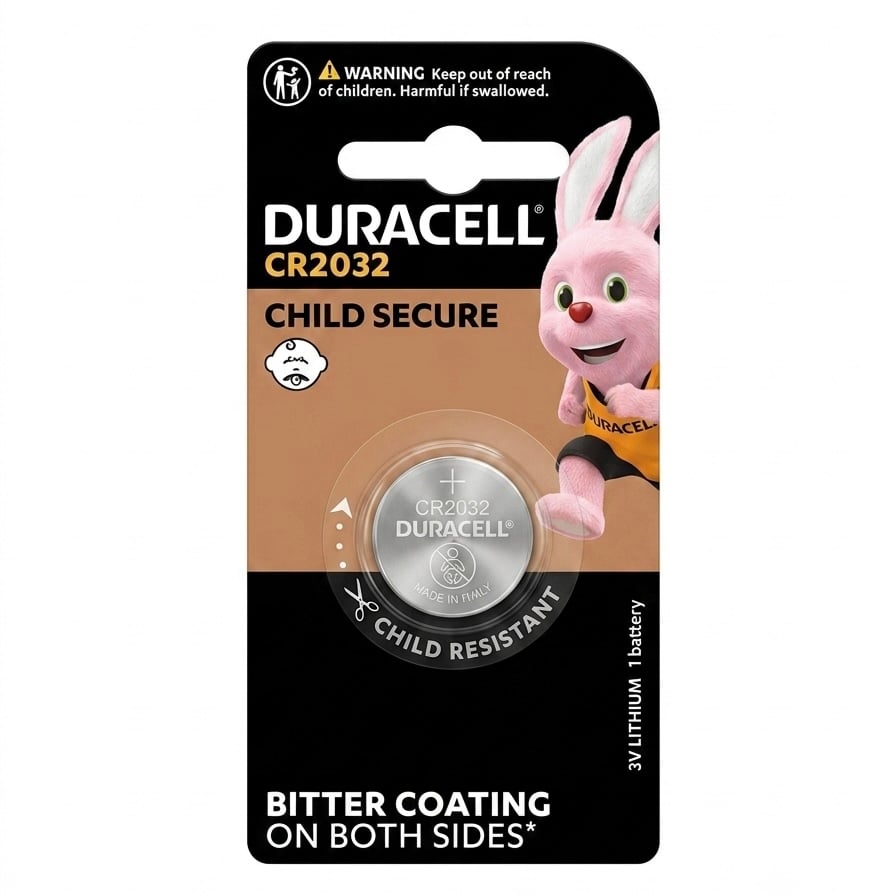 بطارية ليثيوم 3 فولت DURACELL CR2032
