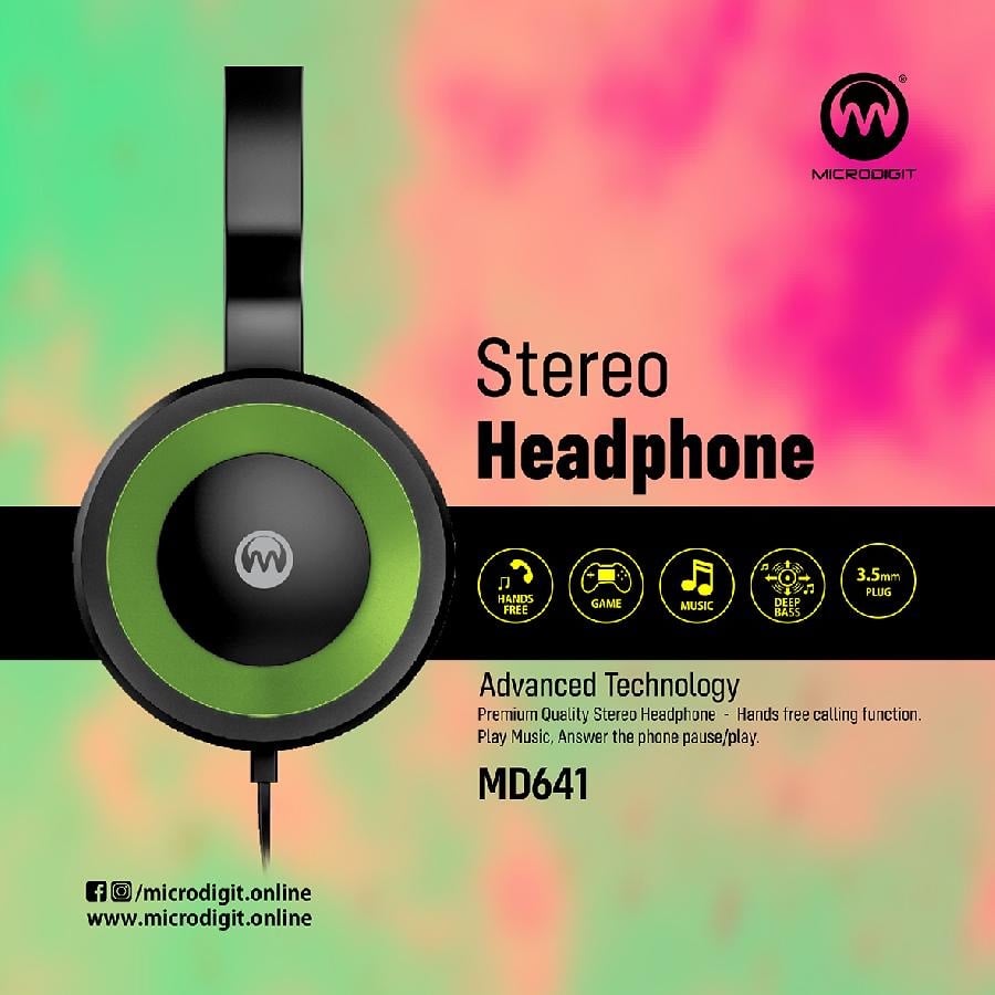 سماعة رأس ستريو Microdigit MD641 Aux