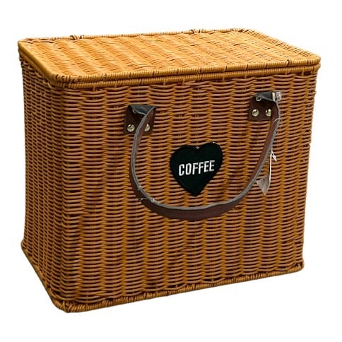 Thermos basket wicker for trips 544787 - light brown