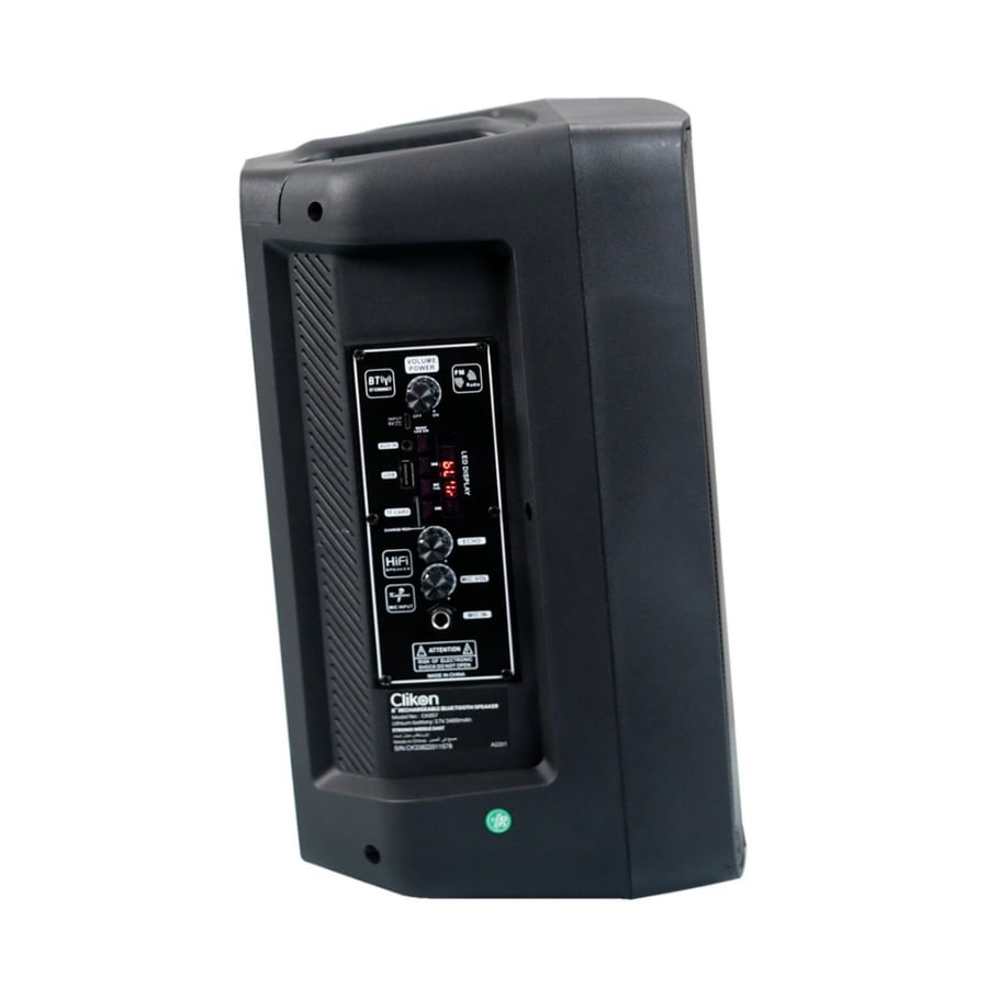 مكبر صوت بلوتوث قابل لاعادة الشحن مع مايكروفون سلكي Clikon CK857