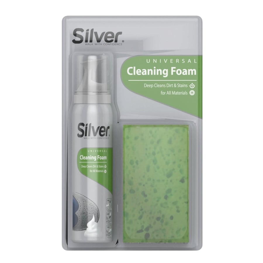 رغوة تنظيف الأحذية مع اسفنجة 125مل Silver