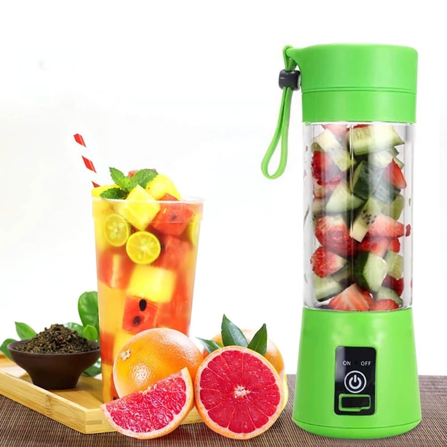 Hand Blender With Flask Sports Glass Handheld Traveling USB Charging 250ml 25 Watts DLC-39049