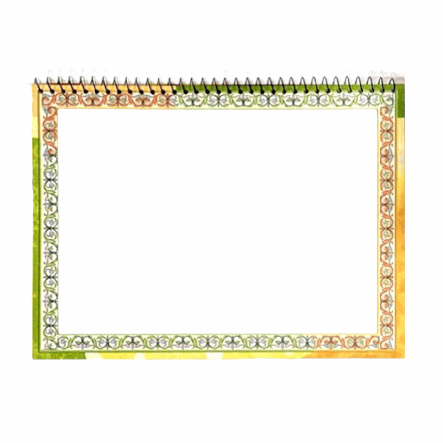 Drawing notebooks, size 37.50 * 26 cm, decorative paper