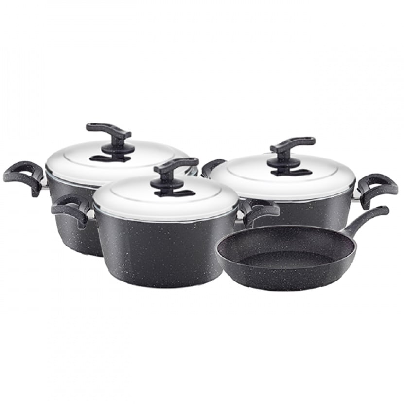 MISTER COOK MC 4002-01-02 Granite Cookware Set 13 Pieces