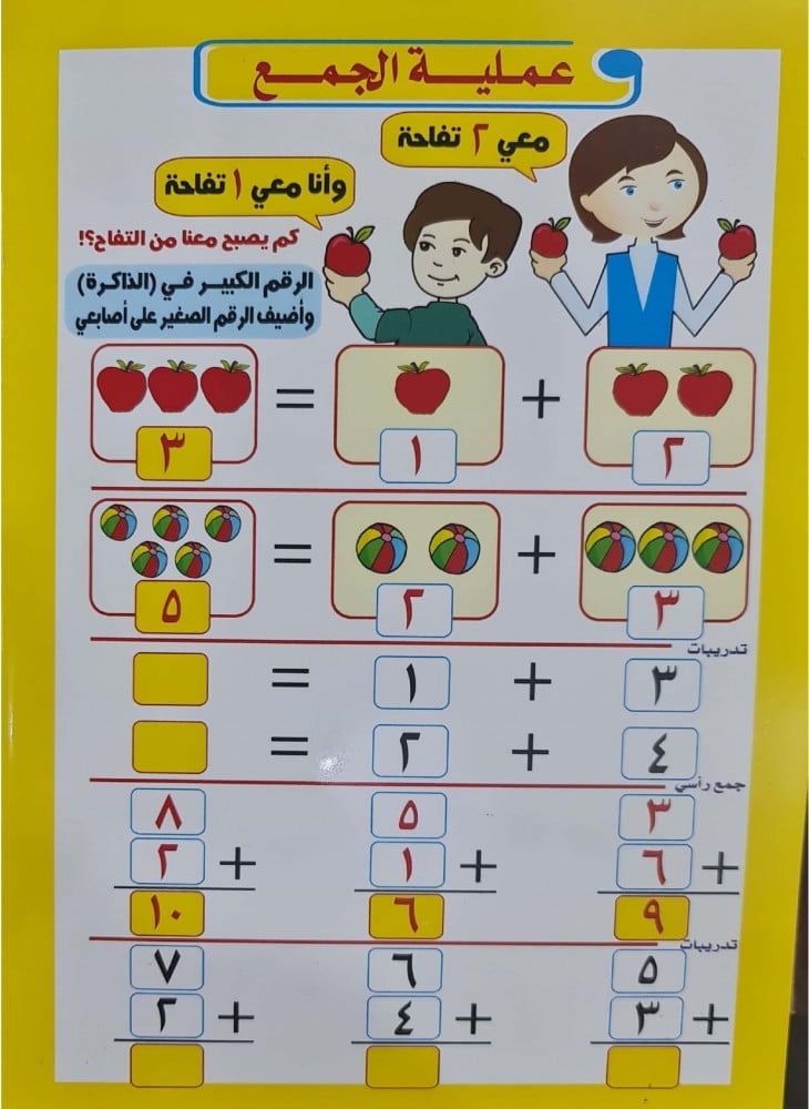 سلسلة اكتب وامسح - الجمع والطرح
