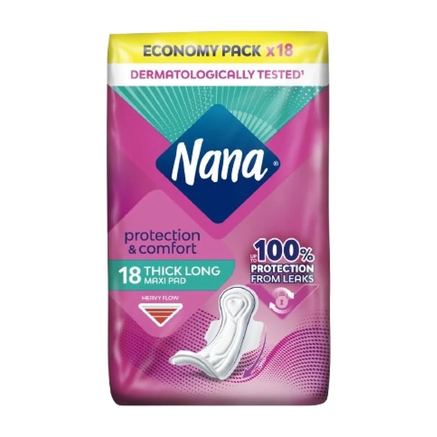 نانا فوط صحية ماكسي طويلة 18 حبة Nana