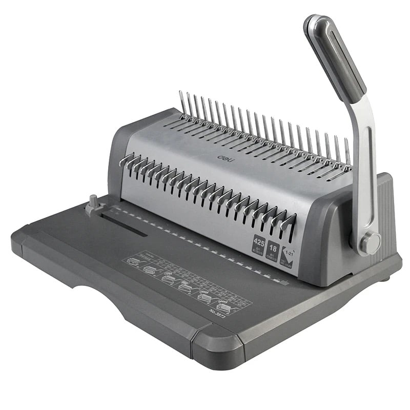 deli 3873 plastic wire bookbinding and punching machine