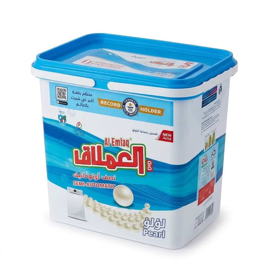 العملاق مسحوق غسيل نصف اوتوماتيك برائحة اللؤلؤ 5 كجم AI Emlaq