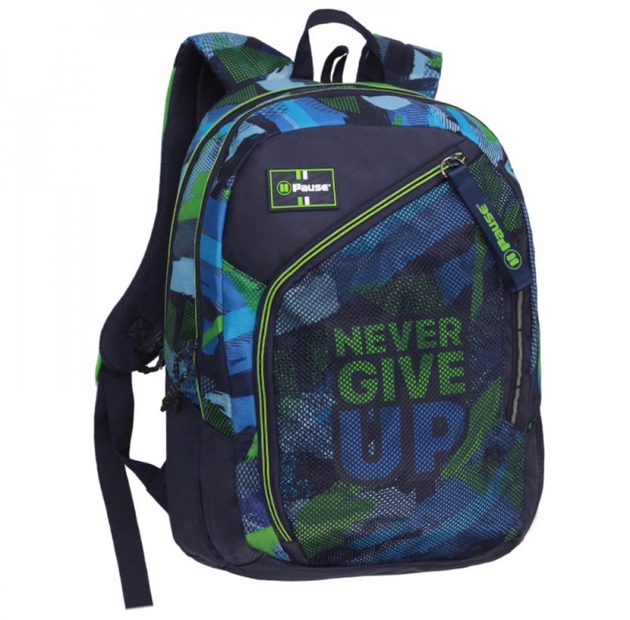 شنطة ظهر مع مقلمة 17.5 انش أزرق - بوز 3069-Pause Backpack