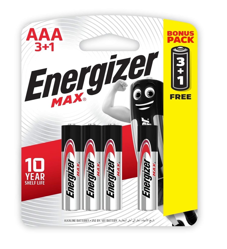 بطارية 3+1 Energizer AAA