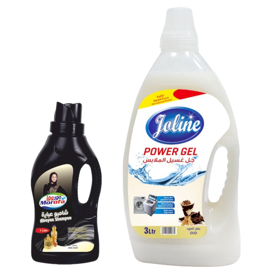 جل غسيل الملابس بالعود 3 لتر + منتج مجاناً جولين JOLINE