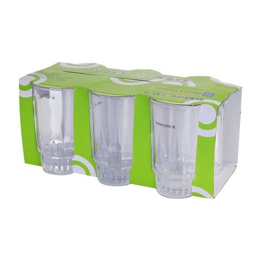 ROYALFORD RF1385 P-J20 Glass Mug Set 300ML 6PCS