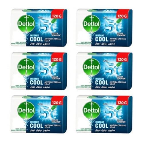 ديتول صابون كوول 120 غرام 6 قطع Dettol