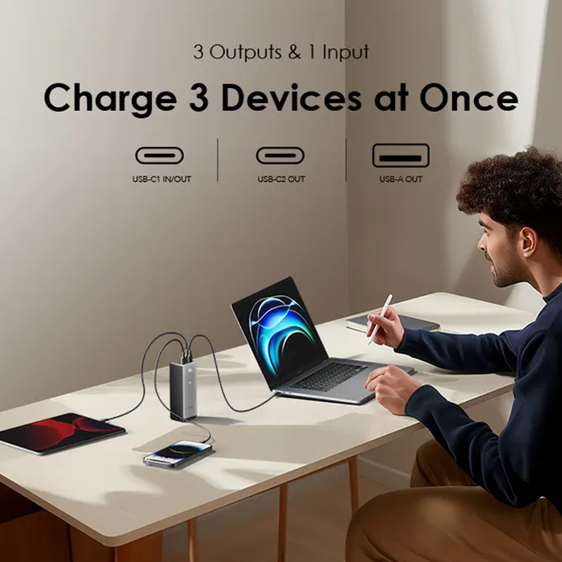 اورايمو شاحن متنقل 27600 ملي أمبير لون أسود oraimo OPD-727SQ-BK