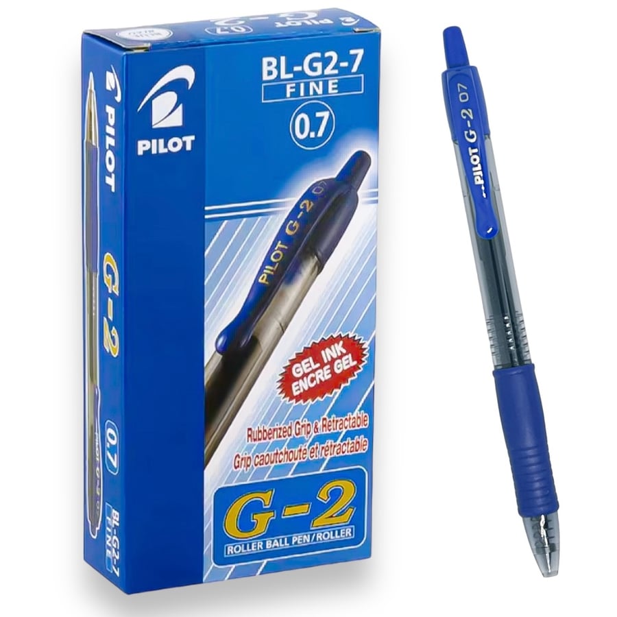قلم جل ضغاط ازرق 0.7 ملم PILOT BL-G2-7-L