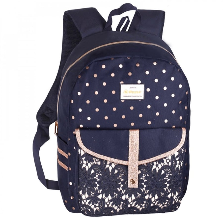 شنطة ظهر مع مقلمة 17 انش أزرق - بوز Pause Backpack-3025 PAUSE
